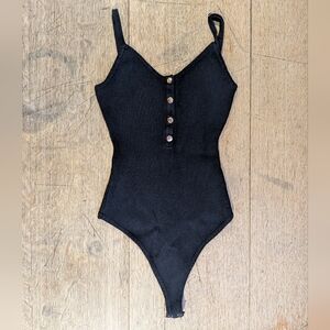 YAYA&co Black Bodysuit